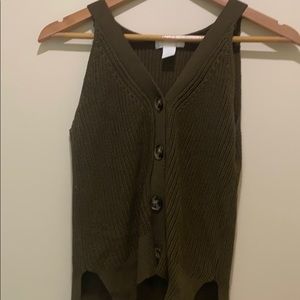 H&M Military Green Blouse (sweater)